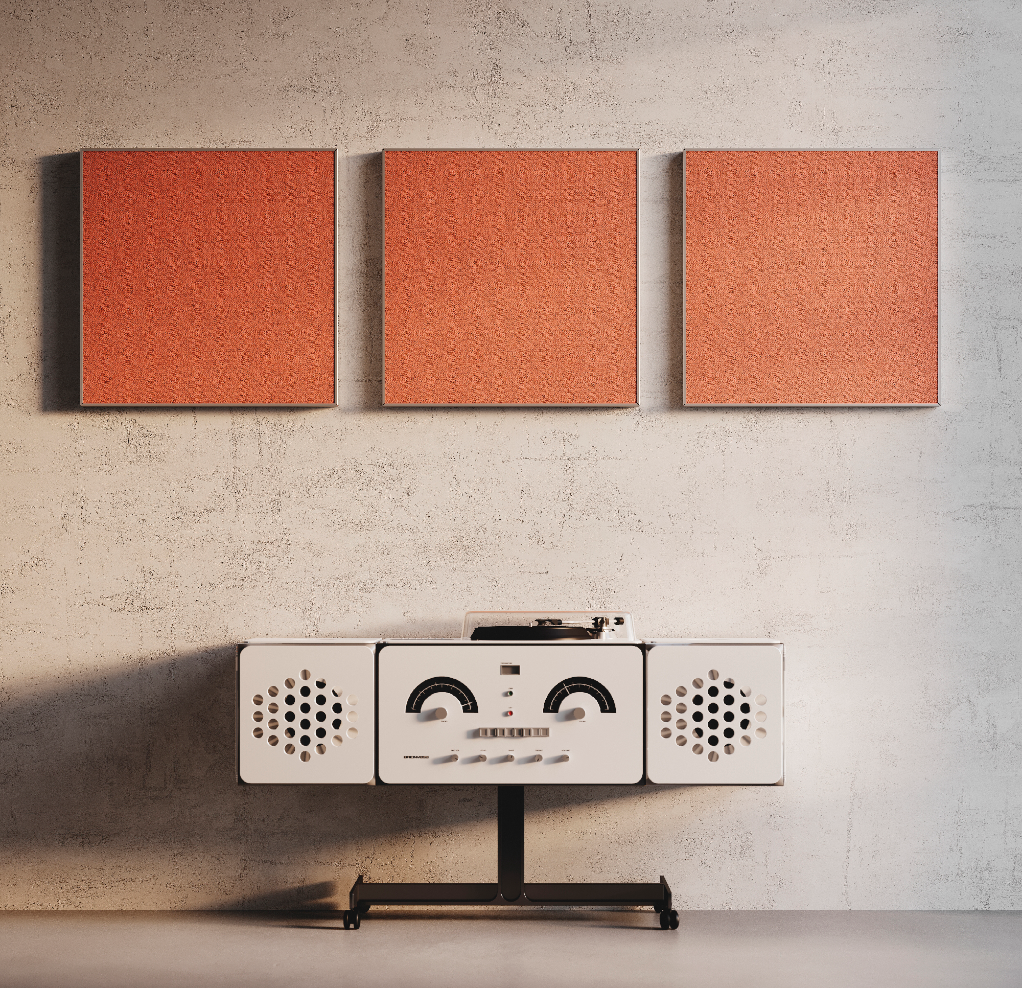 pannelli fonoassorbenti da parete Tensilence by Giovanardi