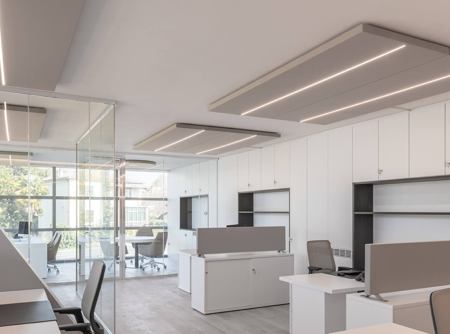 pannelli fonoassorbenti da soffitto Caruso Acoustic