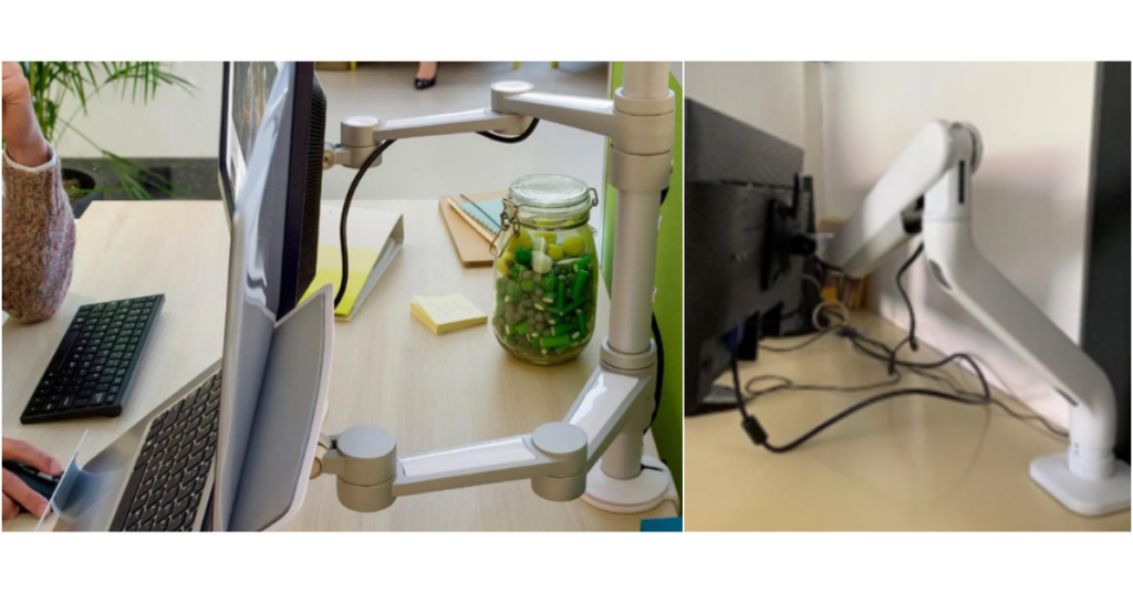 scrivanie regolabili in altezza, monitor